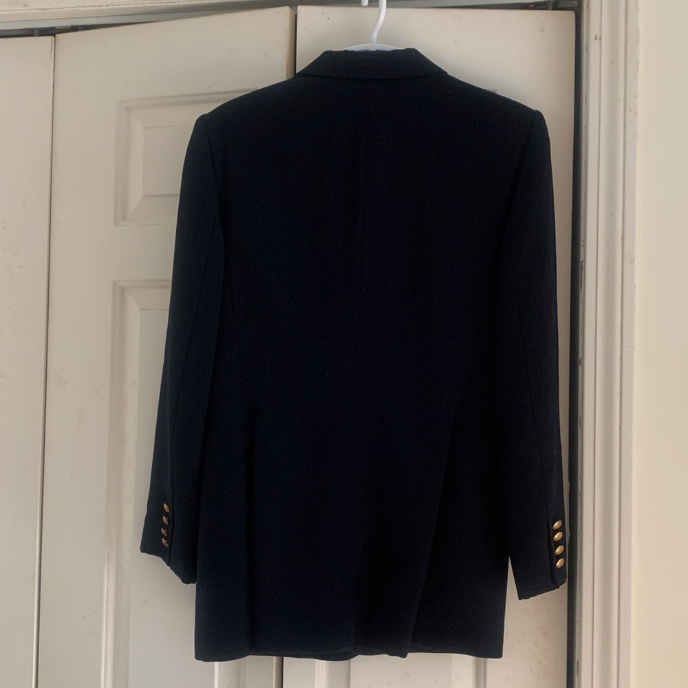 Ralph Lauren Black Blazer with Gold Emblem - Picture 3 of 5